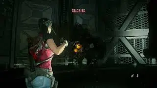 RE2 - Dodge using Clair's reaction to exploding grenade