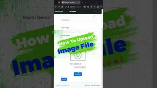 how to upload an image file in 