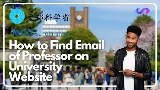 Finding Email of a Professor on University Website | MEXT Scholarship 2023 | Softic Mentor