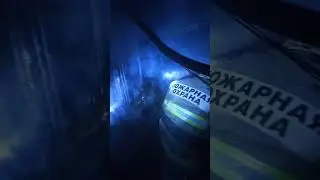 Горит баня в частном секторе, вовремя вызвали пожарную охрану! Работа пожарных расчетов. МЧС России.