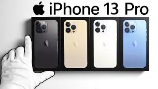 iPhone 13 pro max unboxing (gold , silver , graphite , Sierra blue)