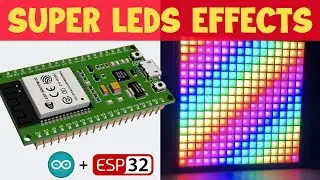 BUILD LED MATRIX 16x16  EFFECTS by WS2812B NEOPIXEL ESP32 WLED