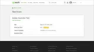 Adobe Illustrator Test Upwork 5,0 1st Place! 100%