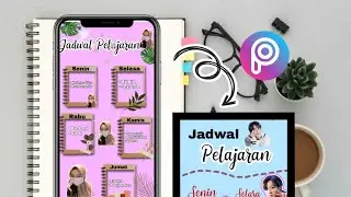 LOCKSCREEN JADWAL PELAJARAN di PicsArt  ✨ | CUMA PAKE SATU APLIKASI