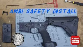 How to install an ambidextrous safety on AR platform.