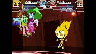 MiaOrtiz036 Mugen: Sago & Chloe Vs Panty Anarchy & Yukari Yakumo