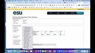Adding a course to NVIS