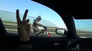Yamaha MT 09 vs Charger Hellcat 717hp 1 race