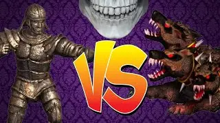 Heroes of Might and Magic III. Iron golem VS Cerberus