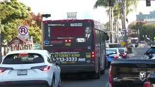 San Diego MTS Bus - Gillig Low-Floor CNG 40' Route 929 #2614