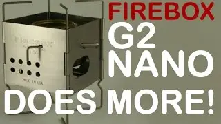 Firebox G2 NANO Ultralight Backpacking Alcohol, Wood, Fuel Tablet Camping Stove!