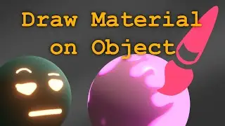 How to draw a Material on an Object in Blender