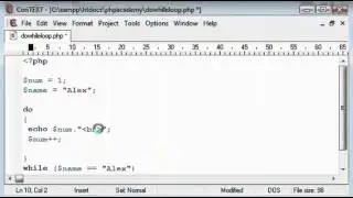 Do While Loop Tutorial in Computer Programming (example PHP) [English]