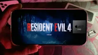 Playing Resident Evil 4 on iPhone 15 Pro (120fps + Hand Cam)