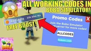 *ALL* CODES IN BOBA SIMULATOR! || Roblox