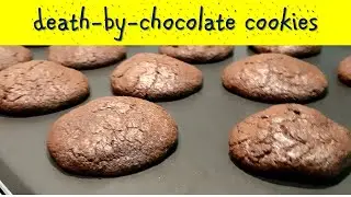 Crunchy Chewy Chocolaty Chocolate-Chocolate cookies