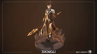 Zhongli 3D printing model from genshin impact