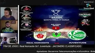 REAL NOROESTE x JUVENTUDE - COPA DO BRASIL AO VIVO