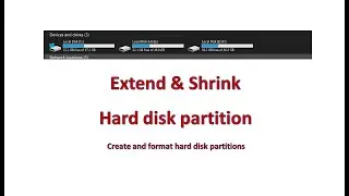 extend and shrink hard disk partitions | Guide topics