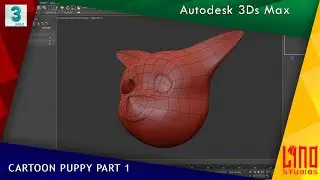 3Ds Max Cartoon Puppy Modeling - Part 1 | LINO STUDIOS