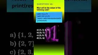 Python Qn. 46 | Python Questions and Answers | Tech NS Arena #programmingquiz