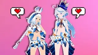 Mualani and Furina 😼- Vanitosa TREND -【MMD Genshin Impact 4K | 60FPS】
