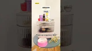 Amazon finds makeup organizer box 💕 #shorts #ytshorts #amazonfinds ✨