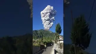 Detik-Detik Erupsi Gunung Merapi 11 Mei 2018