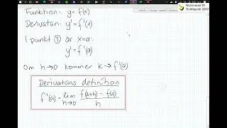 Matematik 3c - Kapitel 2 - 2.2 Derivatans definition