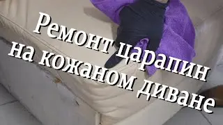 Покраска кожаного дивана СВОИМИ РУКАМИ