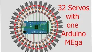 32 Servo's one Arduino Simulation