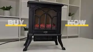 ADM Electric Fireplace Heater – Cozy Ambiance with 3D Flame Technology | SKU:2077