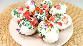 EASTER EGGS. An easy way to beautifully decorate eggs yourself! EVERYONE can do it perfectly!