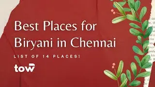 12 Best Places for Biryani in Chennai || Best Mutton Biryani || Best Chicken #Biryani!
