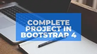 complete  project using html,css and bootstrap 4 part 2 || by tricky skills