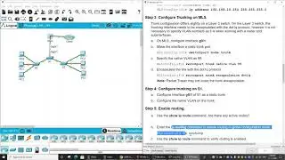 4.3.8 Packet Tracer - Configure Layer 3 Switching and Inter-VLAN Routing