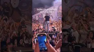 Skrillex surprise set ❤️‍🔥 #shorts