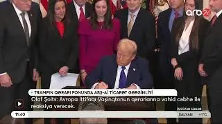 Trump AB ürünlerine ek vergi koyabilir mi? Azerbaycan ARB24 TV
