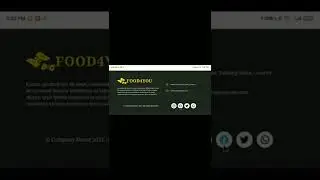 Part 7 | Create Footer Page Of The Restaurant Website | HTML CSS JavaScript 