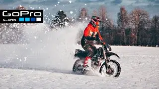 Покатушки по первому снегу на Honda XR 250 и BRP 550 | Gopro Hero 8
