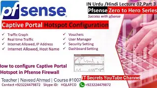 Pfsense 07 Lecture 02, Part 3 Security, Traffic Graph, Usermanager