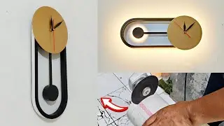 DIY How to Make a Wall Clock from PVC Pipes, Room Decoration Ideas