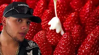 Las mejores fresas con crema de Sudamerica! Compilation! #fresas #fresasconcrema #comidacallejera