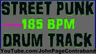 Street Punk Drum Backing Track 185 bpm