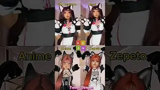 Real vs ai vs anime vs zepeto | Poi Poi Poi Challenge Tik Tok #xoteam #zepeto #tiktok #viral