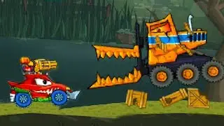Хищные машины с Кидом. Car Eats Car 3 #43  Машины пытают съесть красную машину 