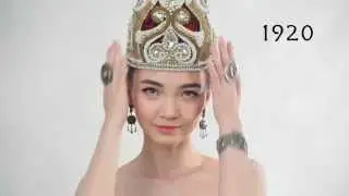 105 years of beautiful Kazakh girl