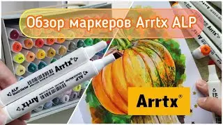 Обзор Маркеров Arrtx ALP 80a - рисую тыкву спиртовыми маркерами