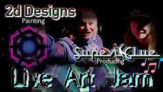 1 Hour Live Art Jam w/ 2d Designs & DJ Super Glue