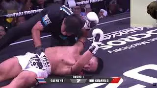 Muay Thai Giant Slayer Saenchai VS Chinese Fighter Ends In Ko